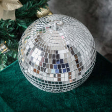 Pack Of 4 8 Inch Silver Foam Disco Mirror Balls With Hanging Ring