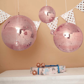 Rose Gold Foam Disco Mirror Ball - The Perfect Decorative Accent