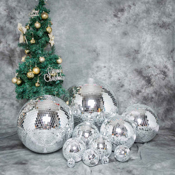 Add Drama, Elegance, and Style with the Silver Foam Disco Mirror Ball