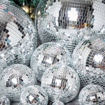 Create an Aesthetically Pleasing Atmosphere with the Silver Foam Disco Mirror Ball
