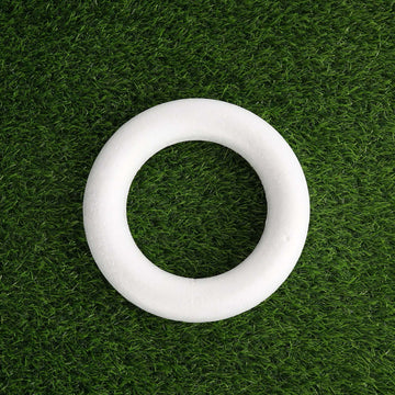 12 Pack White Styrofoam Ring for DIY Crafts