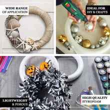 12 Pack | 8inch White Styrofoam Ring, Foam Circle Hoop For DIY Crafts