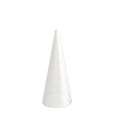 White paper cone on a plain background