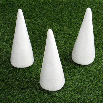 Bulk White Styrofoam Cone for Endless Creativity