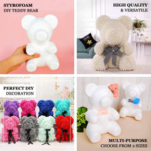 3D White Styrofoam Bear DIY Polystyrene Craft Foam Animal 7 Inch