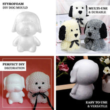 3D White Styrofoam Puppy DIY Polystyrene Craft Foam Animal 12.5 Inch