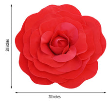 A foam red rose that is 20 inches in size