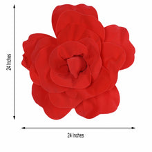 Floral backdrop décor - Foam red rose with the measurements of 24 inches
