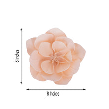 Blush Foam Gerbera Daisy Flower with a Measurement of 8 Inches