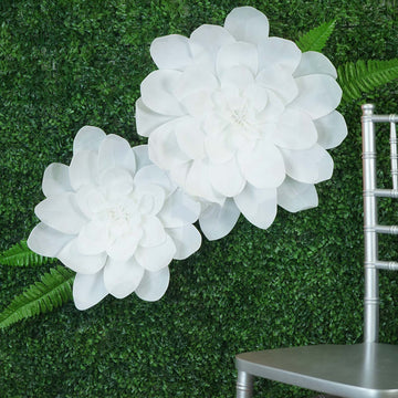 White Craft Daisy Flower Heads for Stunning Event Decor