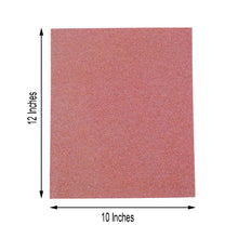 10 Pack Self Adhesive Glitter Foam Sheets in Rose Gold Color 12 Inch x 10 Inch 