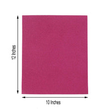10 Pack Self Adhesive Glitter Foam Sheets in Hot Pink Color 12 Inch x 10 Inch 