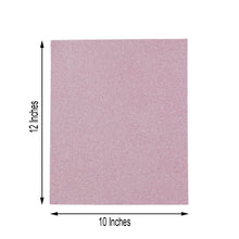 10 Pack Self Adhesive Glitter Foam Sheets in Pink Color 12 Inch x 10 Inch 