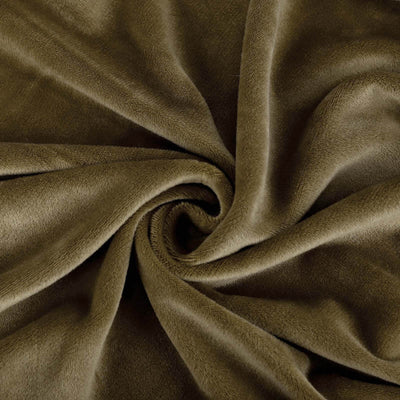Soft olive green fabric texture in a swirling pattern.