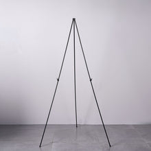 Black Metal Easel Stand 65 Inch Collapsible Tripod Sign Holder#whtbkgd
