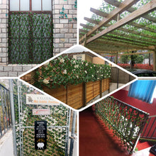 Wooden Lattice Backdrop With Artificial Ivy Leaves