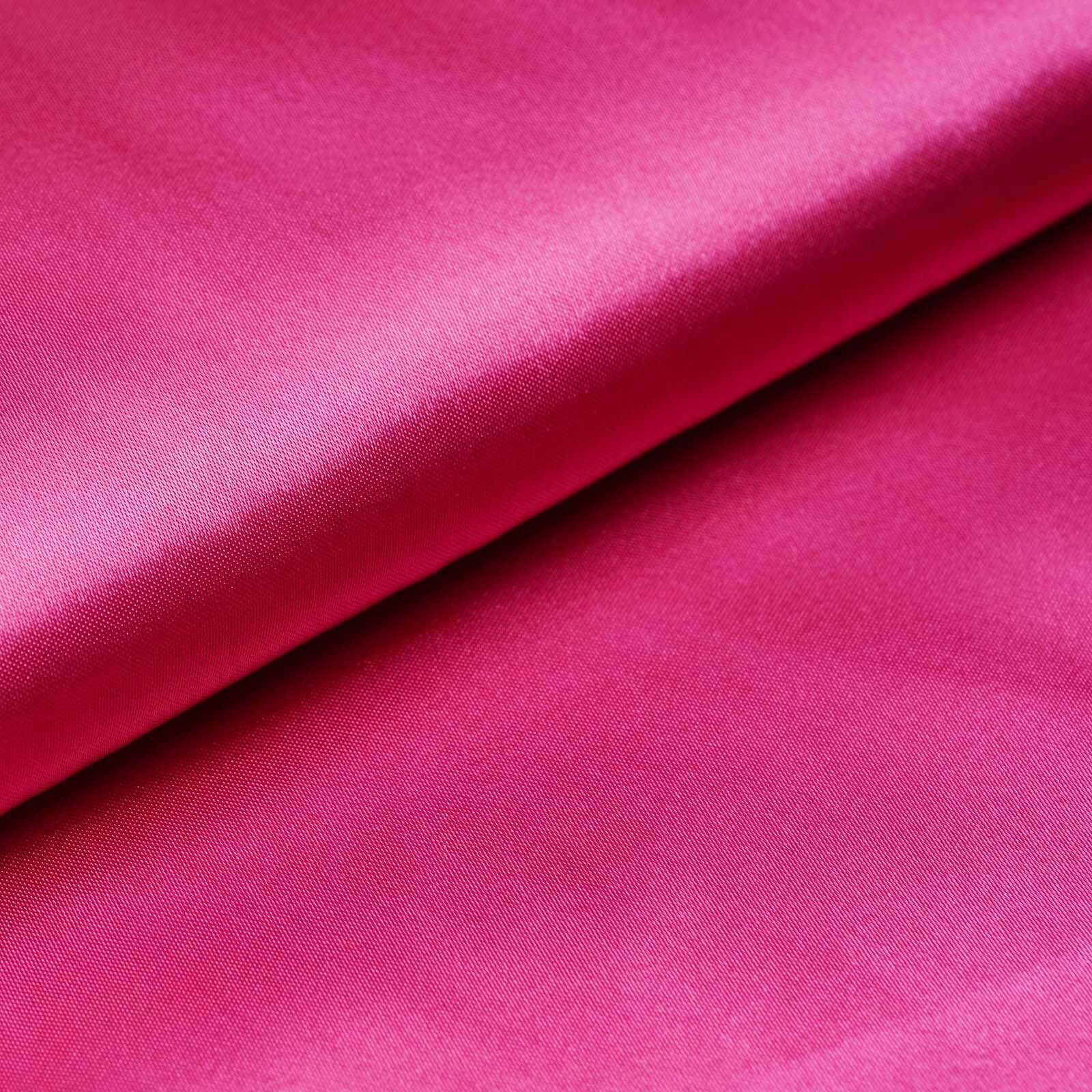 10 Yards Fuchsia Satin Fabric Bolt