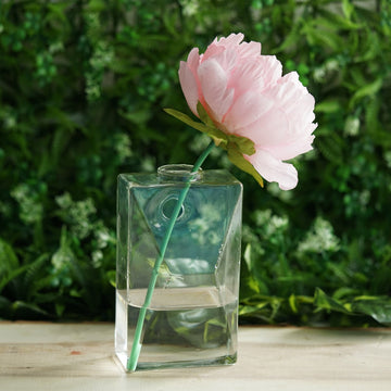 Stunning Clear Trapezoid Glass Wall Vase Trio - Perfect for Any Occasion