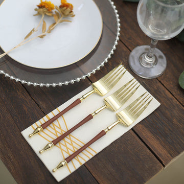 Add Elegance to Your Table with Gold Plastic Forks