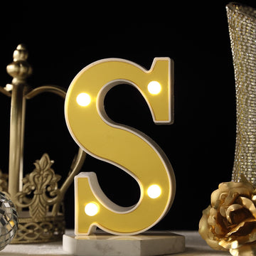 Add a Touch of Elegance to Your Event Decor with Gold 3D Marquee Letters