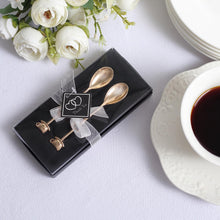 Gold Metal Heart Spoon With Cup Handle Design Style Gift Box