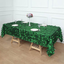 Green Leaf Taffeta Tablecloth 60 Inch x 102 Inch Rectangle 
