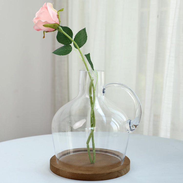 10inch Clear Glass Vases - Candle Holder Centerpiece - Glass Dome