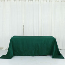 90 Inch x 132 Inch Rectangle Accordion Crinkle Taffeta Tablecloth in Hunter Emerald Green
