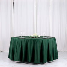 Hunter Emerald Green Round Polyester Tablecloth 120 Inch