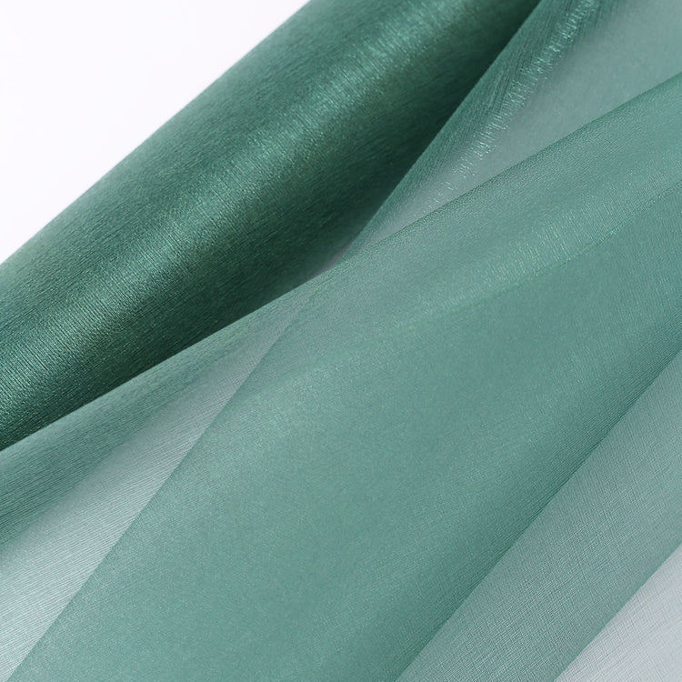 Hunter Emerald Green Sheer Chiffon Fabric Bolt 12 Inch x 10 Yard