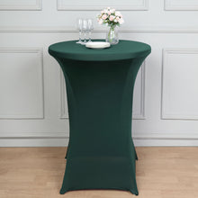 Hunter Green Spandex Cocktail Table Cover