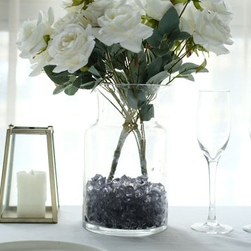 Add Elegance to Your Event with Blue Gray Large Acrylic Ice Bead Vase Fillers