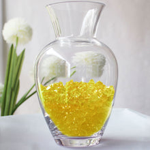 300 Pack | Yellow Large Acrylic Ice Bead Vase Fillers, DIY Craft Crystals