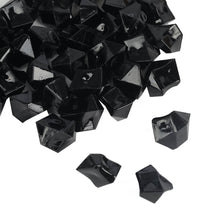 400 Pack | Black Mini Acrylic Ice Bead Vase Fillers, DIY Craft Crystals#whtbkgd