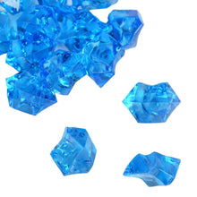 400 Pack | Ocean Blue Mini Acrylic Ice Bead Vase Fillers, DIY Craft Crystals#whtbkgd