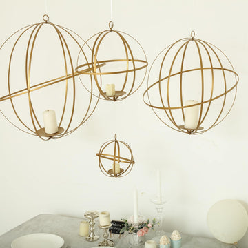 Create a Stunning Atmosphere with our Hanging Sphere Candle Holder