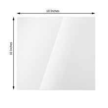 Clear 10 Inch Square Acrylic Sheets 3mm With Protective Top Film