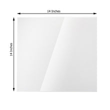 14 Inch Clear Plexiglass Square 3mm Thick Sheets With Protective Film