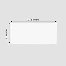 Rectangular 24 Inch x 10 Inch White Acrylic Plexiglass Sheets DIY Sign Boards with Protective Film 2 Pack