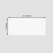 Rectangular 32 Inch x 11 Inch White Acrylic 3 Millimeter Plexiglass Sheets Thick Top DIY Sign Boards with Protective Film 2 Pack