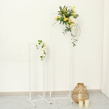 White Metal Slim 3.6 Feet 4.5 Feet 5.5 Feet 6.5 Feet Frame Rectangular Floral Display Set of 4