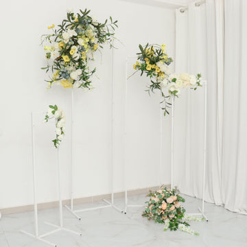Enhance Your Decorations with the Elegant White Floral Display Frame