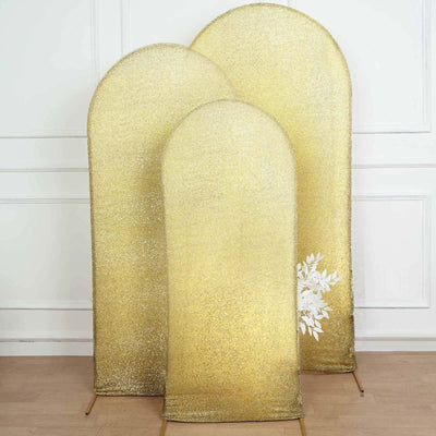Gold glitter backdrops in three sizes for events and photography