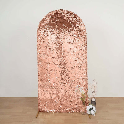 Rose gold sequin backdrop for events and photography.