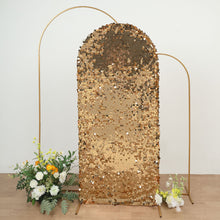 Big Payette Sequin Arch Cover In Gold 6 Feet