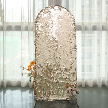 Stunning Champagne Backdrop Stand Cover