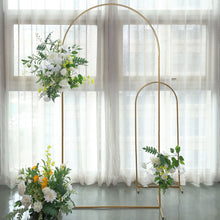 Gold Metal Chiara 7 Feet Backdrop Arch Stand with Round Top