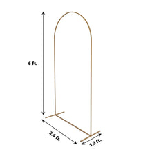 Backdrop stands - Metal gold rectangular arch with round top shape
