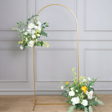 Elevate Your Event with the Gold Metal Wedding Arch Chiara Backdrop Stand