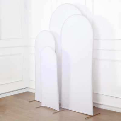 White fabric backdrops in various sizes for photography and events